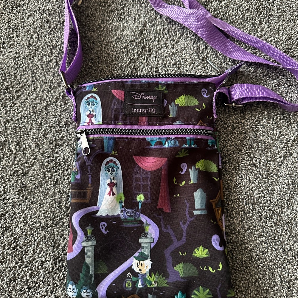 Disney Loungefly Haunted Mansion Crossbody Passport Bag